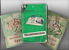 Ajokokelaan opas 2 kpl  ja tieliikennekirja  1950-70 l