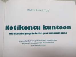 Kotikontu kuntoon - maaseutuympäristön parantamisopas Uudisrakentaminen-peruskorjaus-laajentaminen, ympäristön parantaminen - maisemanhoito - Detaljit-rakenteet