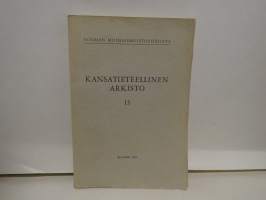 Kansantieteellinen arkisto 13