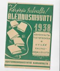 Kustannus Oy Kansanvalta - Alennusmyynti 1838   18 sivua