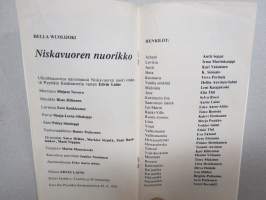 Pyynikin Kesäteatteri 1976 - Niskavuoren nuorikko -käsiohjelma