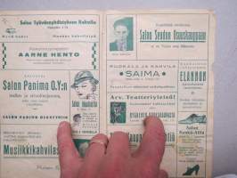 Salon Näyttämö 1933-1934 - Eläköön, poika tuli -käsiohjelma
