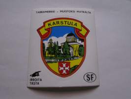 Karstula -tarra, matkamuistotarra 1970-luvulta