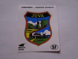 Juva -tarra, matkamuistotarra 1970-luvulta