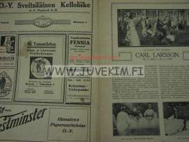 Suomen Kuvalehti 1919 nr 6, Carl Larsson kuollut 23.1.1919, Vapaussodan muistojuhlia, Kahden nuoren sankarikuolema, Punaisten työvelvollisia, ym.