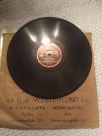 Columbia DY 132 H:gin suojeluskunta piirin soittokunta :  vanhat toverit / gladioraattorien tulo.   V.1937