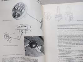 PAL Werkstatthandbuch - eri Skoda automalleissa 105-120 olevien mittareiden, sähkölaitteiden yms. korjaamokirja, saksankielinen