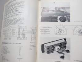 PAL Werkstatthandbuch - eri Skoda automalleissa 105-120 olevien mittareiden, sähkölaitteiden yms. korjaamokirja, saksankielinen