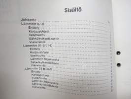 Volvo Huoltokäsikirja osa 8 (87) Pysäköintilämmitin Tyyppi 07-B, 01-/-01-D, 03-B/03-D -korjaamokirjasarjan osa