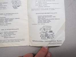 Herkkusalaatteja Jalostaja-majoneesin avulla -mainosesite