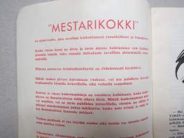 Mestarikokki / Mästerkocken - Oy Vakes Ab sähkövuoka, reseptikirja