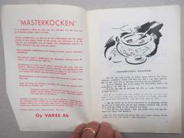 Mestarikokki / Mästerkocken - Oy Vakes Ab sähkövuoka, reseptikirja