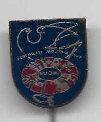 Suomi Festivaali moskova 1967- neulamerkki, rintamerkki