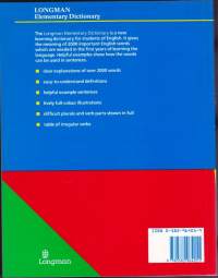 Elementary Dictionary, 1987. 2000 keskeisen englannin kielen sanan selitykset, käyttö lauseessa, kuvitettu. Helpot kuvaukset merkityksistä.