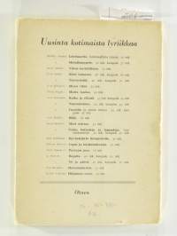 Kuin hellaan heimot – säkeitä 1939-40