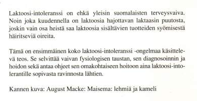 laktoosi-intoleranssi ja sen hoito