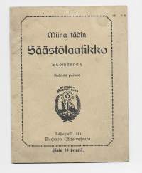 Miina tädin säästölaatikkoKirjaSuomen lähetysseura 1914.