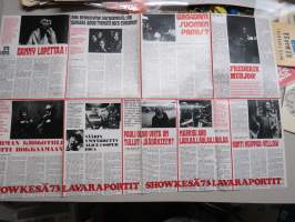 Cliff Richard - taustapuolella artikkeleita -Suosikki-lehden keskiaukeamajuliste / centerfold poster