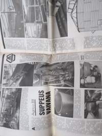 Koneviesti 1988 nr 7, 8.4.1988, Ford kansikuva, Vanha äes uudenveroiseksi, Moottoriporolla tunturiin, Tehomyyjä Arvo Huovinewn, Agrico 88,Nivelakseliton voima, ym.