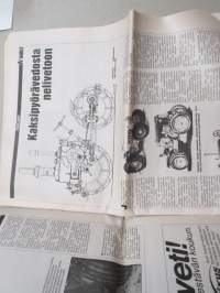 Koneviesti 1988 nr 7, 8.4.1988, Ford kansikuva, Vanha äes uudenveroiseksi, Moottoriporolla tunturiin, Tehomyyjä Arvo Huovinewn, Agrico 88,Nivelakseliton voima, ym.