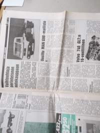 Koneviesti 1988 nr 7, 8.4.1988, Ford kansikuva, Vanha äes uudenveroiseksi, Moottoriporolla tunturiin, Tehomyyjä Arvo Huovinewn, Agrico 88,Nivelakseliton voima, ym.
