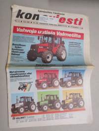 Koneviesti 1988 nr 14, 19.8.1988, Valmet kansi, Pohjavesikastelu, Hydraulinen jatkopuomi, Lännen Plantek automaatti, Vapaaparsipihatto, Nolia-messut, Pakettiautot 88