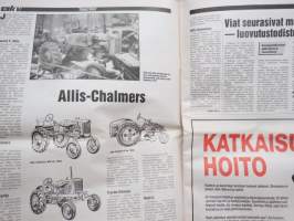 Koneviesti 1988 nr 13, 5.8.1988, Ford 5610 kansi Ford 4110 esittely, Tsekkoslovakialaisen traktorin synty, Kyntökilpailut, Puimurin ennakkohuolto, Öljypoltin kuntoon