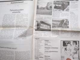 Koneviesti 1988 nr 21, 25.11.1988, Fiatagri kansi, Runni-Peltomestari, Tume uutuudet, Rivikuutonen traktorin moottorina, Keksijä Veikko Helanen, Lietelinko + lana