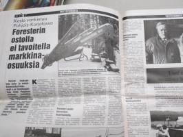 Koneviesti 1988 nr 21, 25.11.1988, Fiatagri kansi, Runni-Peltomestari, Tume uutuudet, Rivikuutonen traktorin moottorina, Keksijä Veikko Helanen, Lietelinko + lana
