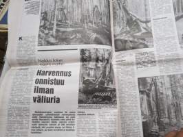 Koneviesti 1988 nr 21, 25.11.1988, Fiatagri kansi, Runni-Peltomestari, Tume uutuudet, Rivikuutonen traktorin moottorina, Keksijä Veikko Helanen, Lietelinko + lana