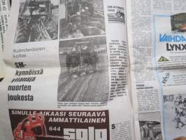 Koneviesti 1988 nr 18, 14.10.1988, Case IH kansi, SM-kynnöt, Sorasilmät, Nivelakselipulmat turvetuotannossa, Murske-,vasara- ja teräslevymyllyt, Saaren Pellava Oy ym