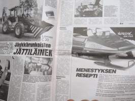 Koneviesti 1988 nr 18, 14.10.1988, Case IH kansi, SM-kynnöt, Sorasilmät, Nivelakselipulmat turvetuotannossa, Murske-,vasara- ja teräslevymyllyt, Saaren Pellava Oy ym