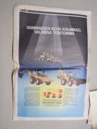 Koneviesti 1988 nr 18, 14.10.1988, Case IH kansi, SM-kynnöt, Sorasilmät, Nivelakselipulmat turvetuotannossa, Murske-,vasara- ja teräslevymyllyt, Saaren Pellava Oy ym