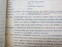Littoinen Oy - Oikeusministeriö - Vankeinhoito-osasto -tarjousasiakirjoja ym. vartijain virkapuku- ja päällystakkikangas sekä vankisarkaa, 1932