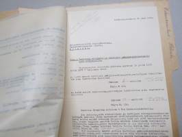 Littoinen Oy - Oikeusministeriö - Vankeinhoito-osasto -tarjousasiakirjoja ym. vartijain virkapuku- ja päällystakkikangas sekä vankisarkaa, 1932