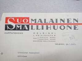 Suomalainen Mallihuone - Kappatehdas, Helsinki - Littoisten Oy (Littoinen), 24.5.1932 -asiakirja