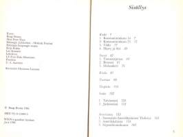 Elämää sivusta sisältä sitoutumatta, 1986. 1.p. Muistelmateos 20-luvun Helsingin huvittelupiireistä 30-luvun kiihkomielisyyden ja sota-aikojen kautta Finlandia-talon