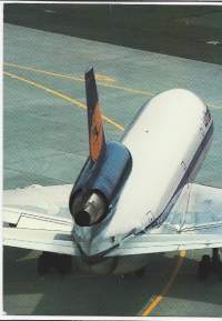 Lufthansa DC- 10  - lentokonepostikortti   postikortti