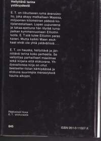 E.T. Muukalainen avaruudesta, 1983. 2.p. Leffaklassikko pelittää kirjanakin.