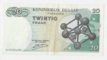 Belgia 20  Francs 1964  seteli