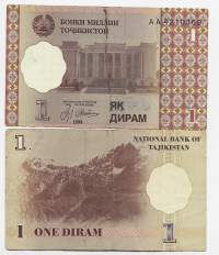 Tadžikistan 1 Diram 1999   seteli