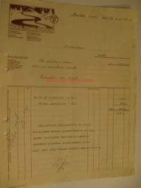 Oy Pönttövuori Lievestuore Metsolahti 14.2.1924 -asiakirja