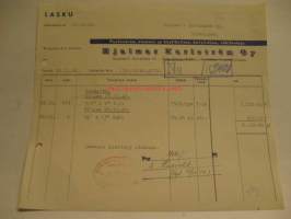 Hjalmar Karlström Oy Turku lasku 30.11.1942