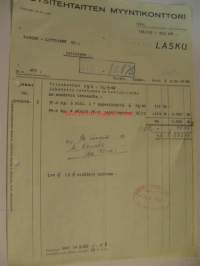Köysitehtaitten myyntikonttori Turku lasku 5.5.1942