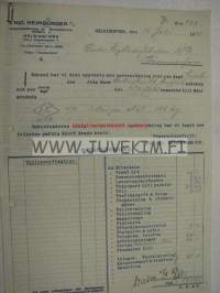 Nic Heimburger Oy AB, Helsingfors 16.7.1925