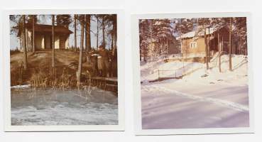 Kaartojärven Maja ja Puraksen Vartio Kuhmo 1960 luku   -  2 kpl valokuva
