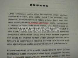Ekonomimatrikkeli 1970