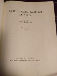 Akseli gallen-kallelan taidetta : Onni Okkonen  v.19481. Painos