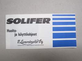 Solifer polkupyörät (Torpedo Dreigang, Shimano Positron, Sachs Commander -huolto- ja käyttöohjeet