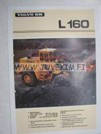 Volvo L 160 etukuormaaja -myyntiesite